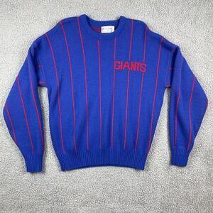 VTG New York Giants Sweater Mens Extra Large Blue Cliff Engle NFL Football USA